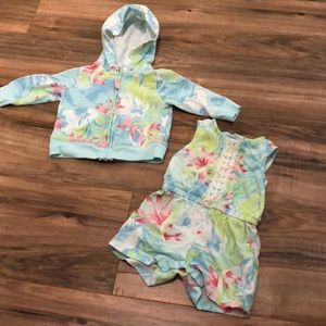 Cute 3 m old little girl set